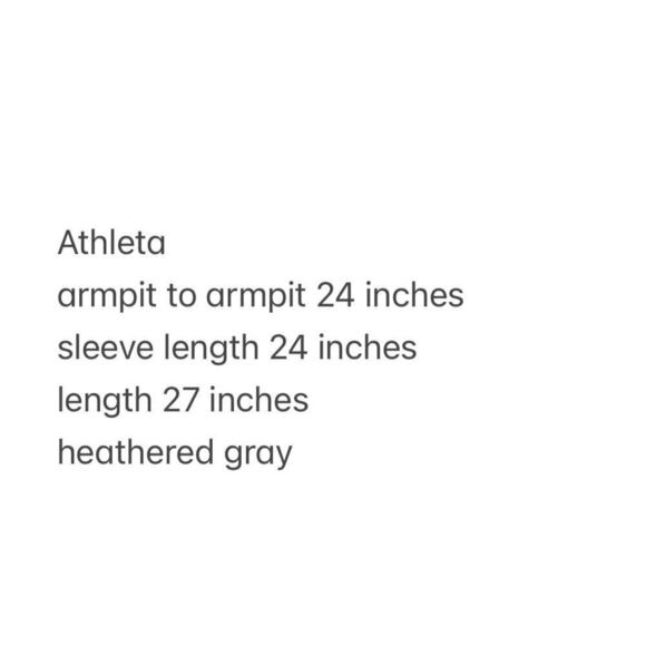 Athleta French Terry Tranquility Wrap Size Large Sweatshirt Open Cardigan Gray - Picture 5 of 11